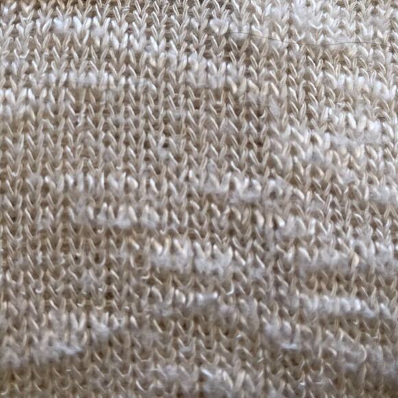 Mudd Cream/Tan High Low, Asymmetrical, Flowy, Tunic, Sweater, Size M - Picture 5 of 11